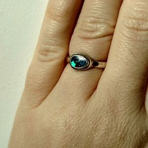 Vintage Blue Opal Ring - Size 7 approximate